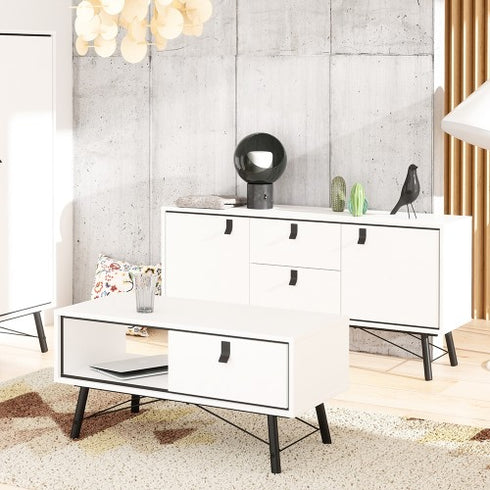 Ry Sideboard 2 doors + 2 drawers in Matt White